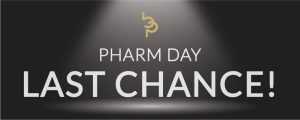 Page header alerting readers that it's the last chance to take advantage of Pharm Day exclusives.